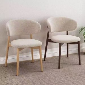 Sedia <span class=keywords><strong>da</strong></span> <span class=keywords><strong>Pranzo</strong></span> Moderna Minimalista di Lusso <span class=keywords><strong>in</strong></span> <span class=keywords><strong>Legno</strong></span> di Gomma con Schienale <span class=keywords><strong>per</strong></span> Casa, Ufficio, Hotel, Banchetti, Caffè, Soggiorno - Product Image 5