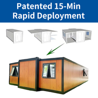 Casa Contenedor Expandible de Lujo ZYBOX de 20 pies/40 pies con Pared de Vidrio, Prefabricada, Ignífuga A1, con Interior Modular de EPS para el Mercado Estadounidense