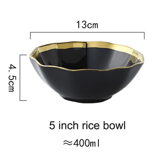 5" black rice bowl