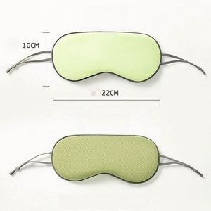 Cooling Silk Feel Sleep Eye Mask for Summer, Breathable Blackout Travel Eye Cover with Ear <b>Hooks</b> and Promotional Gift - Product Image 3