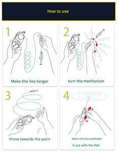 Bobine miniature rouge minimaliste de qualité supérieure pour la pêche en extérieur – Outil essentiel pour attraper le poisson - Product Image 5