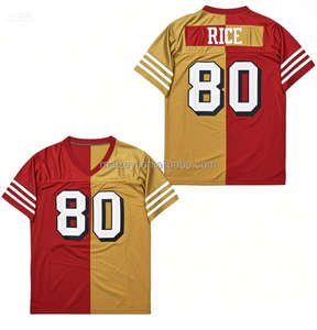 Amerikan futbolu formaları rahat takım kısa nefes #16 Montana dikişli en kaliteli özelleştirilebilir gerileme Jersey - Product Image 3