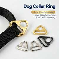 Boucle en D triangulaire en métal en alliage de zinc pour connexion de bandoulière de sac à main, accessoire pour laisse de chien