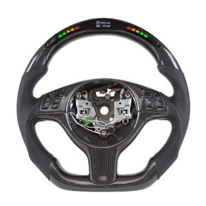 <span class=keywords><strong>Volante</strong></span> de Coche de Cuero para <span class=keywords><strong>BMW</strong></span> <span class=keywords><strong>E46</strong></span> M3, <span class=keywords><strong>Volante</strong></span> de Fibra de Carbono con Luz LED de Cambio para Coche de Carreras - Product Image 1