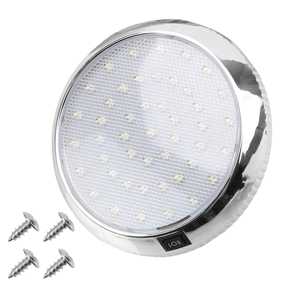 46LED 12V Car Dome Roof Ceiling Interior Light Reading Lamp White Light Car Lighting Accessories