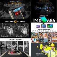 Ulefone Armor 22 4G Ponsel Tangguh 8GB+128GB IP68/IP69K Layar 6.58 Inci Android 15 Helio G96 Octa Core Smartphone dengan NFC OTG