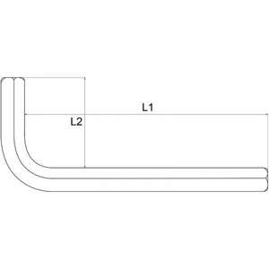 FERVI-Clé hexagonale mâle métrique 0090/06-CLÉS ALLEN EAN 8012667245450 CLÉS ALLEN BENT (MÉTRIQUE) - Product Image 2
