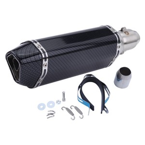 Pot d'échappement universel pour <span class=keywords><strong>moto</strong></span> de 51 mm, conçu pour 125 R5 GSXR125 PCX GY6, nouveau <span class=keywords><strong>silencieux</strong></span> modifié en acier inoxydable - Product Image 2