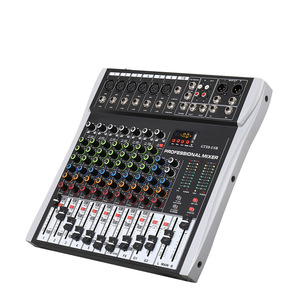 Mezclador Digital GTX-8/12 Canales con Efectos DSP Integrados, Consola Amplificada, Bluetooth, USB, Reproducción y Grabación <span class=keywords><strong>de</strong></span> Audio desde Computadora - Product Image 3