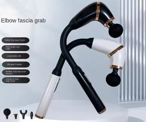 Nuevo modelo de pistola de masaje portátil inalámbrica multifuncional diversificado cabeza doblada Fascia dispositivo de elevación relajación cuerpo brazo - Product Image 4