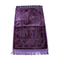Anti-Rutsch-Teppich Weicher, seidig, glatter, synthetischer Teppich für Schlafzimmer Shaggy Carpet Exquisiter tragbarer Moschee teppich Hochwertig nach Maß