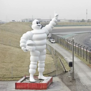 Statue de Modèle de <span class=keywords><strong>Pneu</strong></span> en Fibre de Verre de 1m de Hauteur, Personnalisée et Détailée, Anti-Décoloration, pour Décoration Extérieure de Jardin, Réaliste, pour Entreprise - Product Image 2