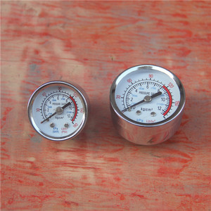 Manómetro de 40 50mm, 12kg/cm, cromado, con rosca externa, alta precisión, para piezas de bomba de compresor de aire - Product Image 1