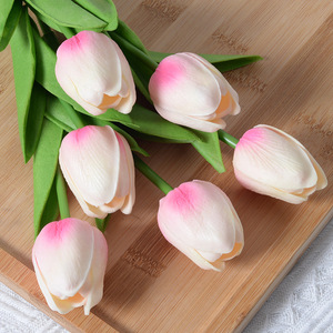 Af15202 Nhà Máy Bán Buôn Faux Latex Tulip Hoa Lụa Nhân Tạo Hoa Nhân Tạo Trong Số Lượng Lớn Bất Cảm Ứng Tulip Cho Trang Trí Nội Thất - Product Image 6