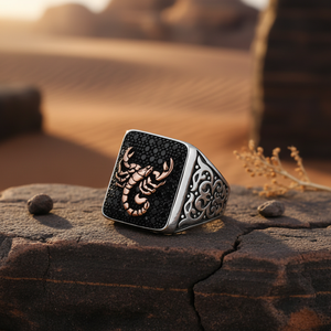 925K Sterling Silver Scorpion <b>Men</b> <b>Ring</b> - Product Image 3