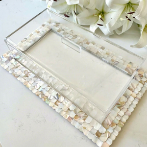 Support à gâteau rectangulaire en MDF durable, écologique et non toxique, fait main, incrusté de nacre, modèle Ramadan Arabe, le plus vendu - Product Image 1