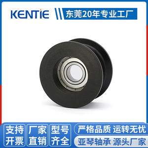 ลูกรอกสแตนเลส S6001ZZ พร้อมลูกปืน POM และเคลือบยาง ขนาด 12*47*25.4 มม. แบบ H-Type จากผู้ผลิต - Product Image 2