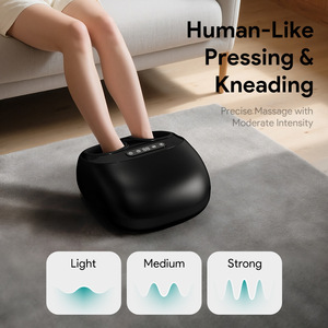 Electric <b>Foot</b> <b>Massager</b> Black Semi-Enclosed With Heat And Kneading For Home Use - Product Image 1