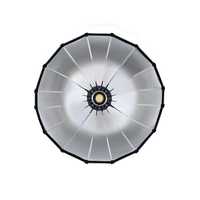 Diffuseur de flash parabolique profond en alliage d'aluminium TRIOPO 90 cm, adapté aux supports de photographie en studio flash.
