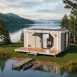 Casa Cápsula Móvil con Ventanas Panorámicas, Estilo Cabaña Apple, Completamente Equipada e Inteligente, Casa Prefabricada Totalmente Amueblada <span class=keywords><strong>para</strong></span> <span class=keywords><strong>Alquiler</strong></span> en Resorts Ecológicos - Product Image 3