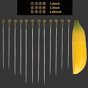 <span class=keywords><strong>Agujas</strong></span> de autoenhebrado, <span class=keywords><strong>agujas</strong></span> de coser de apertura lateral fácil de enhebrar acolchar a mano - Product Image 4