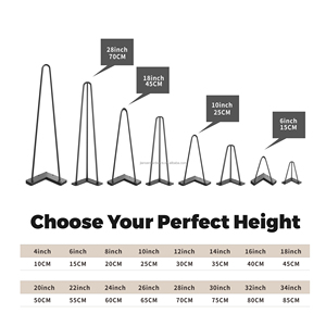 28inch Heavy Duty Metal <strong>Legs</strong> Furniture Modern <strong>Legs</strong> <strong>Hairpin</strong> <strong>Table</strong> <strong>Legs</strong> for <strong>Dining</strong> and End <strong>Tables</strong> - Product Image 5