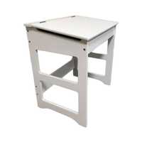 Table d'étude en bois de style simple pour enfants avec espace de rangement