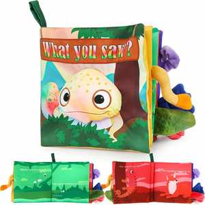 Libros para Bebés de 0 a 6 Meses, Regalos para Bebés Niños, Libro de Texturas para Bebés - Product Image 1