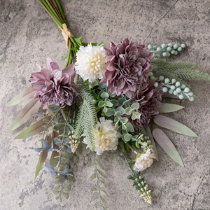 Bouquet de fleurs artificielles Tinglan à suspendre au mur, décoration de mariage CF02148 - Product Image 3
