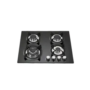 Wholesale custom home use smart cooktop gas stove gas cooktop 4 burner tempered glass cooktops cast iron built-in gas stove