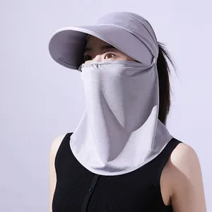 Kadınlar için yazlık şapkalar güneş kremi açık Anti UV bisiklet plaj şapkası kadın disket katlanabilir bayanlar şapka Gorro Sunhat yüz kapatma