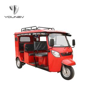YOUNEV-1 <span class=keywords><strong>Tuk</strong></span> <span class=keywords><strong>Tuk</strong></span> <span class=keywords><strong>7</strong></span> passeggeri con tetto a benzina passeggeri tre ruote triciclo 12V chiuso motorizzato chiuso 3 ruote moto - Product Image 2