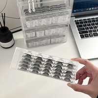 Tiroir en acrylique transparent empilable en gros avec 4 tiroirs pour stylos et lunettes