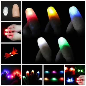 Giocattoli Magici in Metallo con Dita Luminose per Trucchi di Magia con LED Blu Lampeggiante Sonoro per Feste di Halloween - Product Image 4