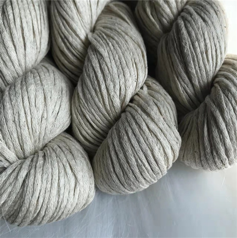 Lotus Yarn 70% хлопок 30% лен 155 м 50 г Смешанная цветная лента для ручного вязания летняя пряжа
