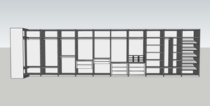 Armoire modulaire de luxe moderne sur mesure avec armoire de rangement pour chambre à coucher, dressing - Product Image 2