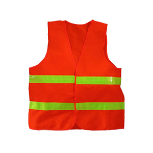 Gilet di sicurezza riflettente ad alta visibilità stampato su misura per i lavoratori della strada ferroviaria realizzati in poliestere con supporto Logo personalizzato - Product Image 1