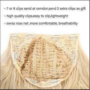 SARLA vente en gros 30 pouces <span class=keywords><strong>Afro</strong></span> U partie 3/4 <span class=keywords><strong>demi</strong></span>-tête Extensions de <span class=keywords><strong>perruque</strong></span> naturel vague profonde crépus bouclés cheveux longs perruques synthétiques - Product Image 4