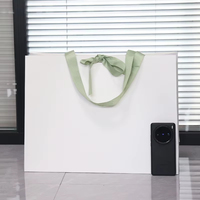 Sac en papier écologique personnalisé avec logo numérique et couvercle pour le shopping d'affaires