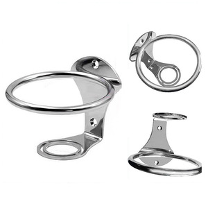 Stainless Steel 304 Cup Holder Ring Boat Marine Accessory For <b>Yacht</b> RV - Product Image 3
