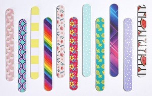 Hai mặt 180/180 Grit Flower in ấn Nail tập tin làm móng tay công cụ cho sơn móng tay & chăm sóc móng tay - Product Image 2