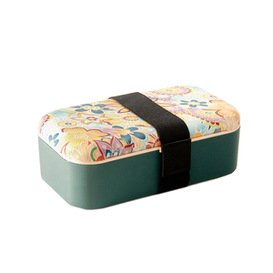 Lebo Vente en gros Boîte à lunch en plastique de qualité alimentaire de 500ml avec couverts Boîte à repas créative pour écoliers - Product Image 1