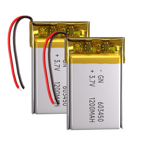 Оптовая продажа 603450 перезаряжаемый литий-полимерный аккумулятор 3,7 в литий-полимерный аккумулятор 1200 мАч 603450 Литий-полимерный аккумулятор - Product Image 1