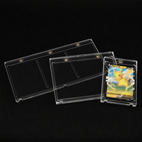 Prix d'usine – Protège-cartes en acrylique anti-poussière à 2 ou 3 emplacements, protection UV, support magnétique pour cartes de sport et de baseball
