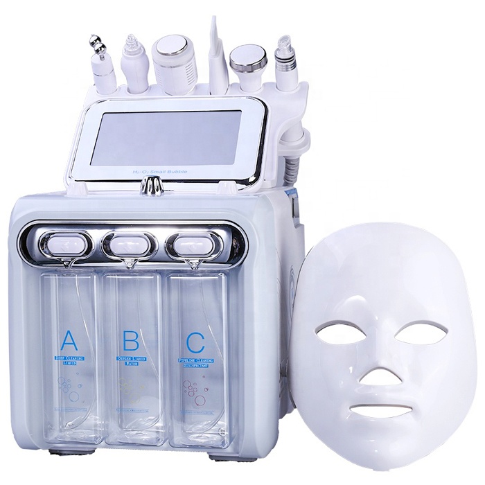 Portable 7 in 1 Multifunction Skin Scrubber H2O2 Small Bubbles Machine