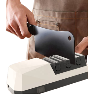 <span class=keywords><strong>Aiguiseur</strong></span> de couteaux électrique pour cuisine professionnelle, affûtage rapide en 3 étapes pour restaurer et polir les couteaux de <span class=keywords><strong>chef</strong></span> (noir) - Product Image 1