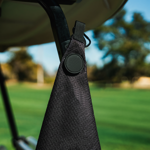 ผ้าขนหนูกอล์ฟวาฟเฟิลพิมพ์โลโก้ได้ตามที่ต้องการแห้งเร็ว IVA-C-G-54ถุงผ้าใสสำหรับคลับแม่เหล็ก - Product Image 1