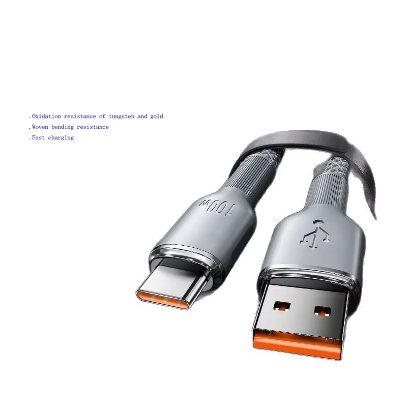 Braided Nylon Charging Cable 100W Super