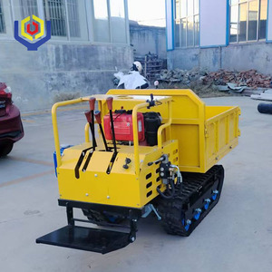 Charge hydraulique 800 kg, chargeurs 10 CV, <span class=keywords><strong>brouette</strong></span> à chenilles motorisée, <span class=keywords><strong>moteur</strong></span> diesel, mini tombereau à chenilles, camion à benne multifonctionnel - Product Image 5