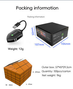 ดองเกิล CarPlay แบบพกพาขนาดเล็ก 2 in 1 อะแดปเตอร์ไร้สาย CarPlay และ Android Auto เชื่อมต่ออัตโนมัติสำหรับการเชื่อมต่อในรถยนต์ - Product Image 6